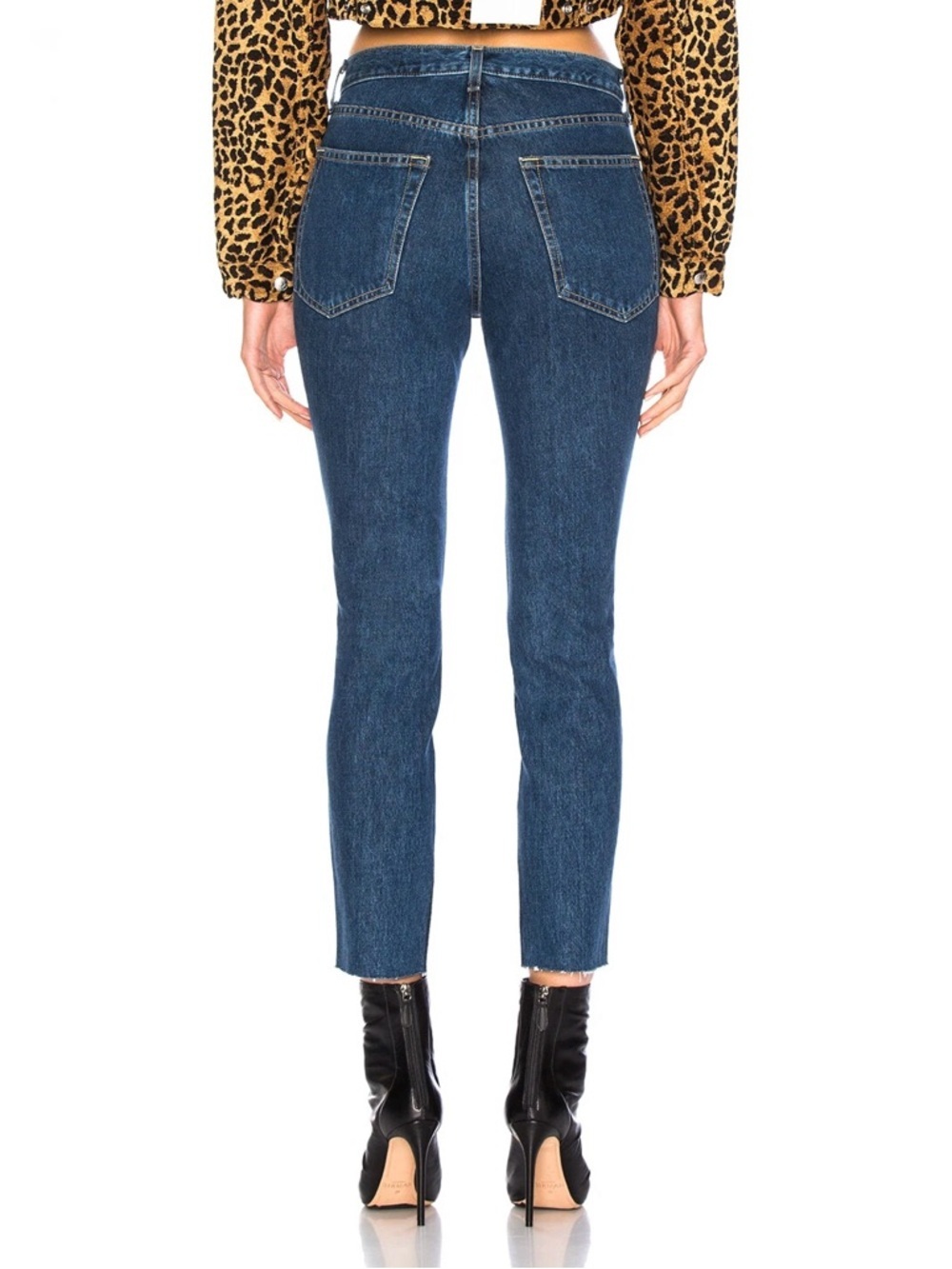 RAG & BONE Dark Stone Stretch Denim High Rise Skinny Jeans, Size 26 - Picture 4 of 15